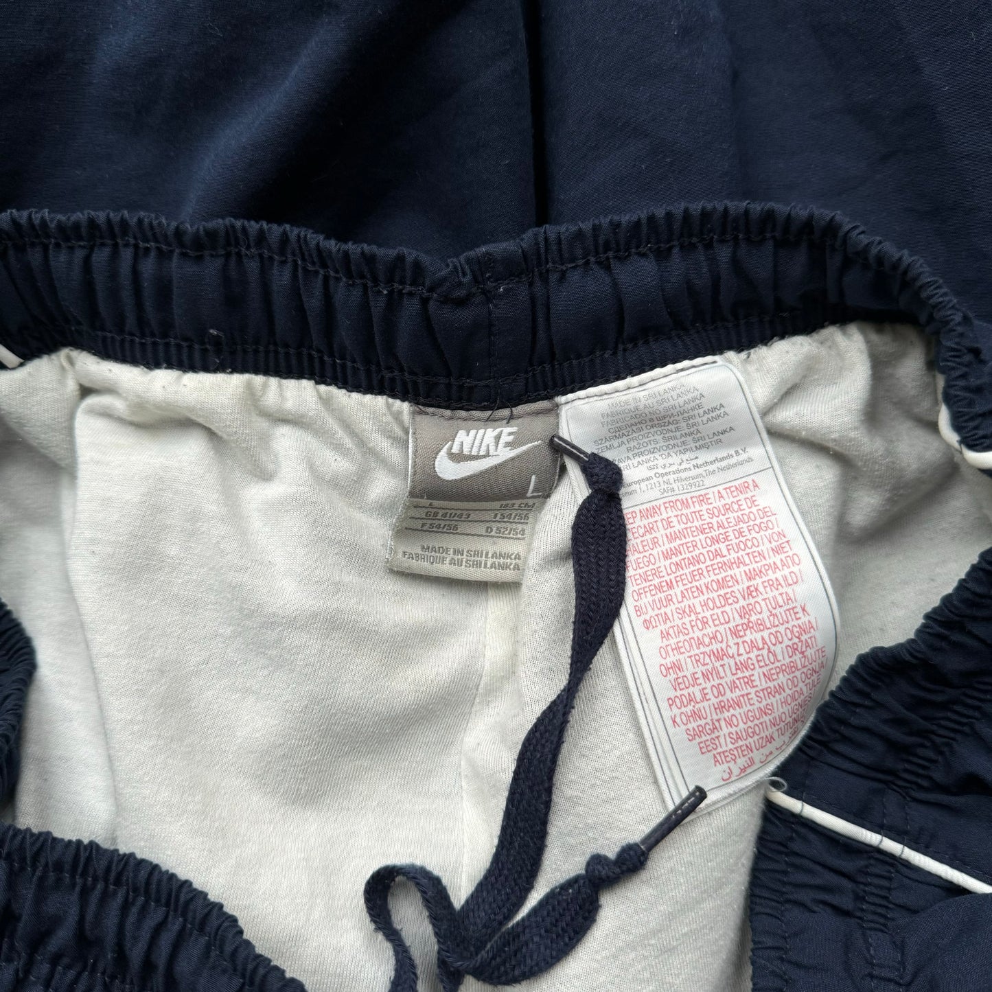 RARE 2000s Baggy Nike Trackpants Navy - (L)