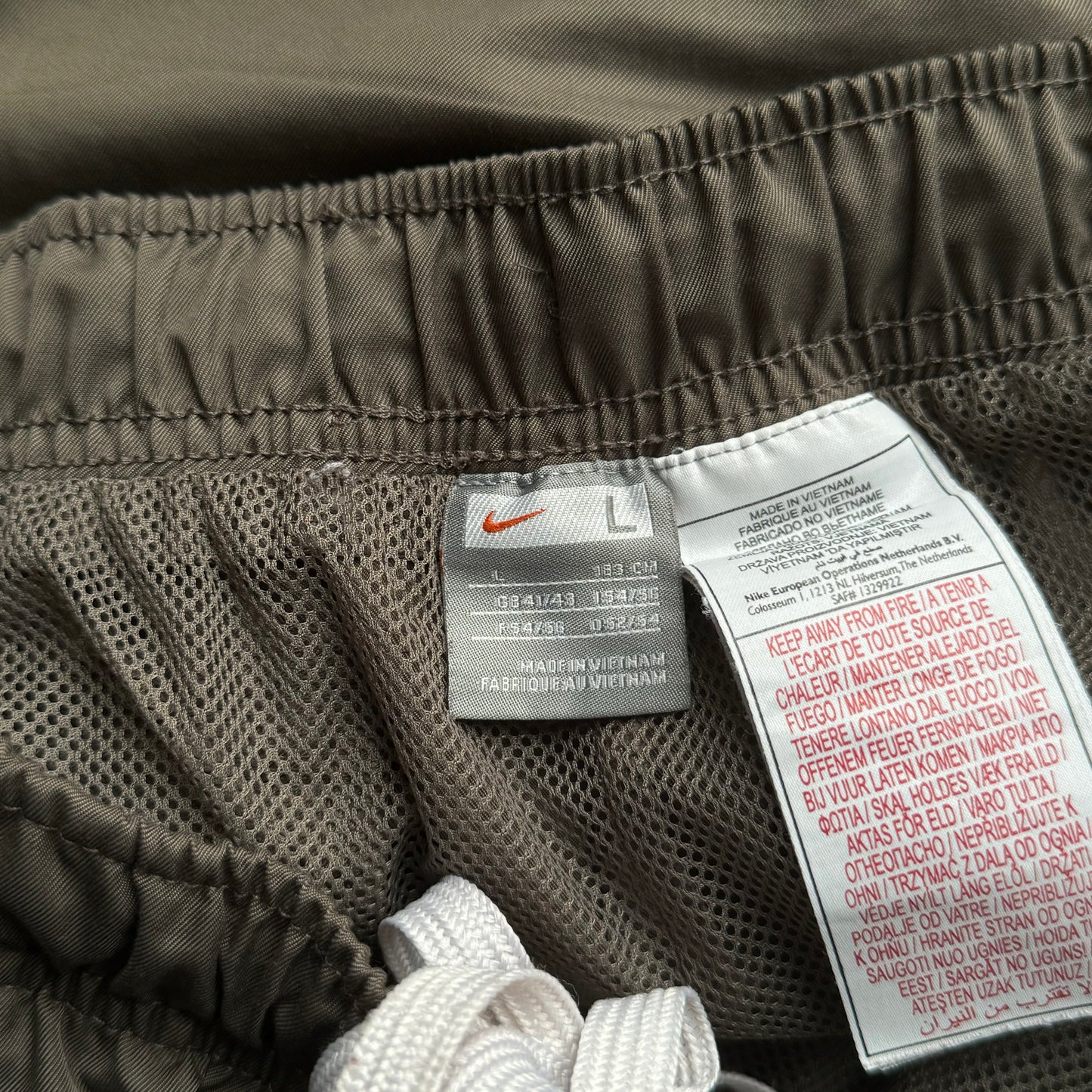 RARE 2000s Baggy Nike Trackpants Brown - (L)