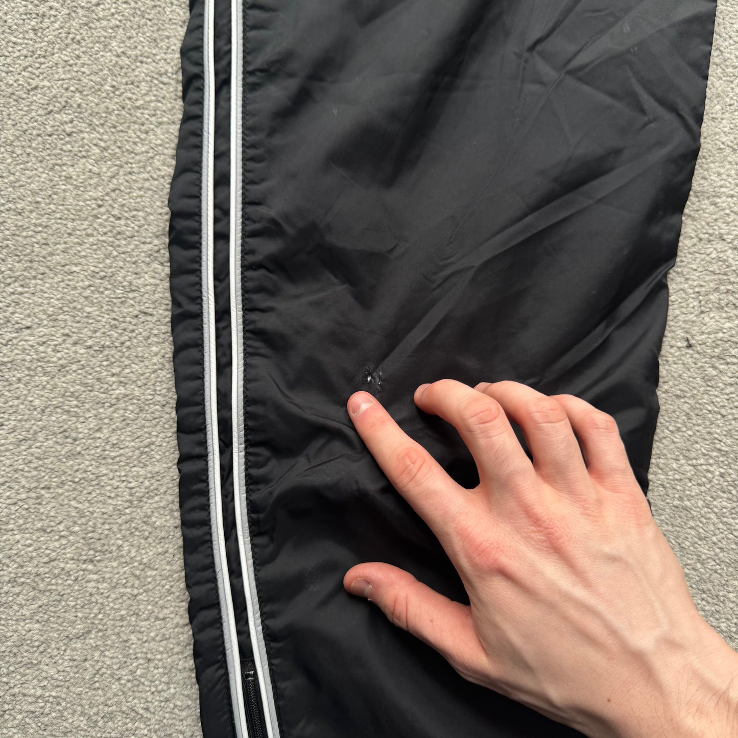 SUPER RARE 2000s Nike Trackpants Black - (M)