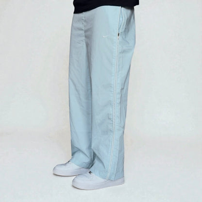 SUPER RARE 2000s Nike Trackpants Blue - (L)