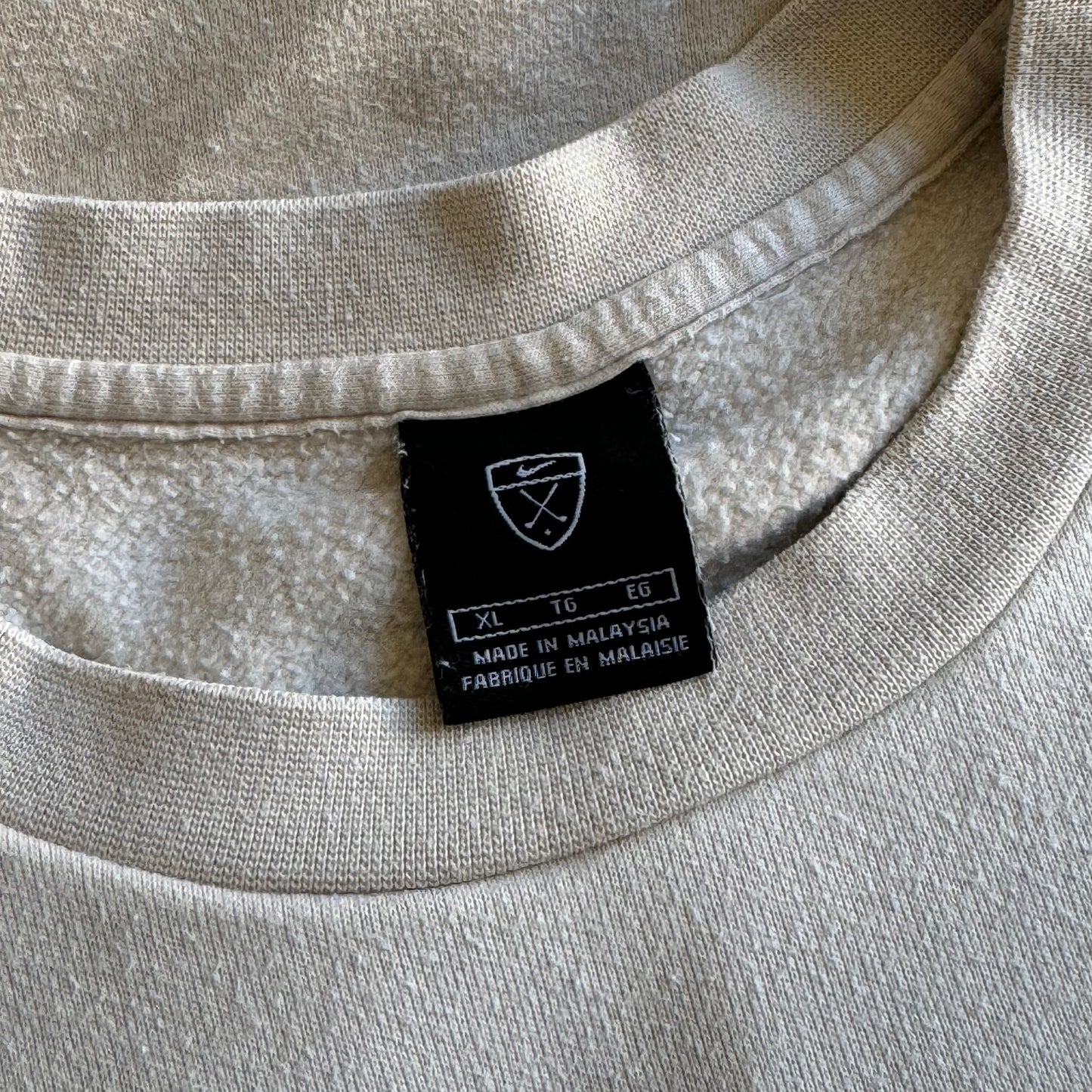 SUPER RARE 2000s Nike Golf Sweatshirt Cream - (L)