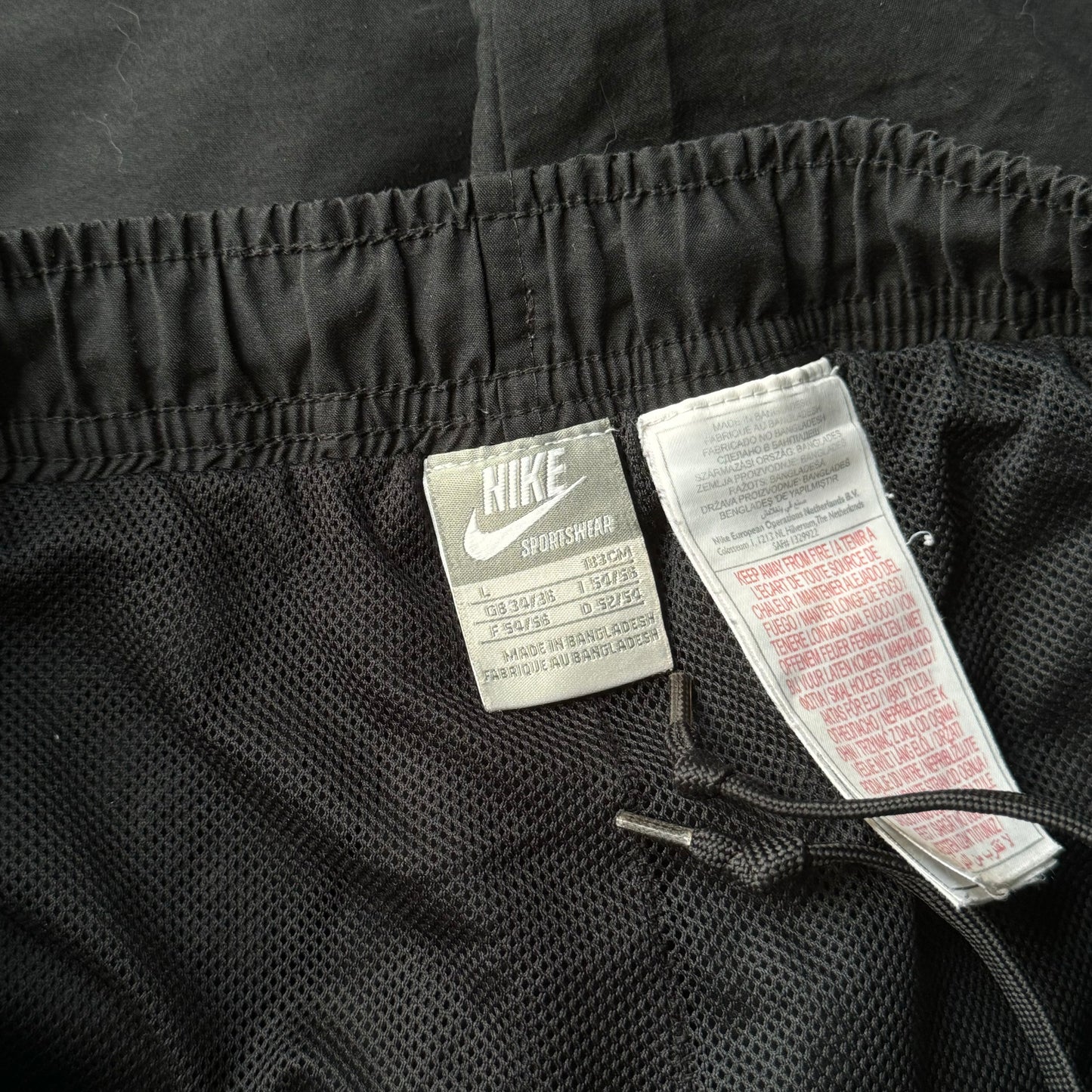 RARE 2000s Nike Trackpants Black - (L)