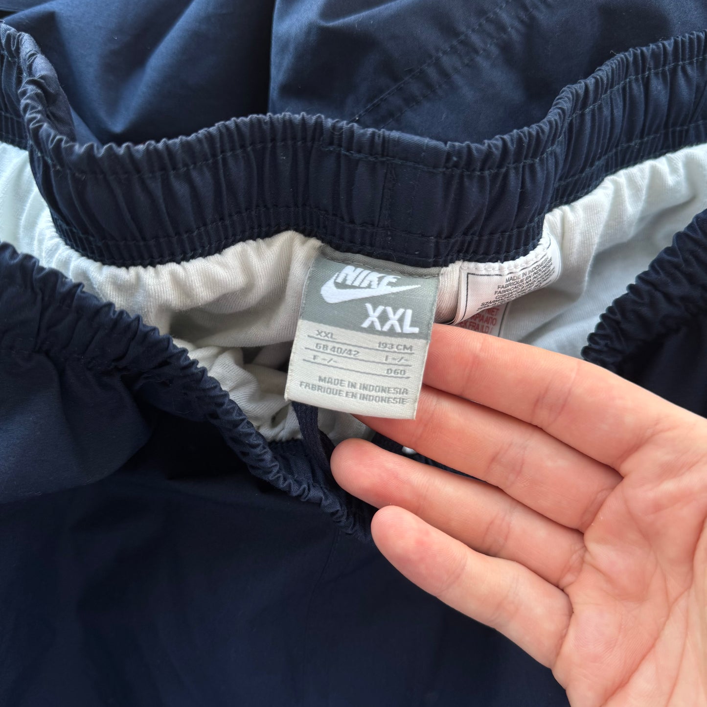 RARE 2000s Nike Trackpants Navy - (XL)