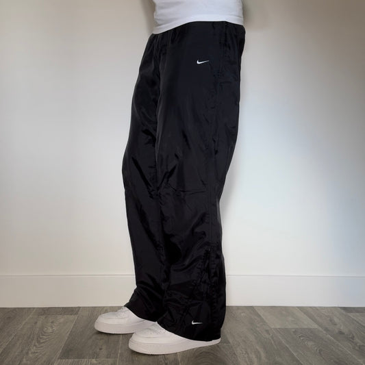 SELTENE Baggy-Trainingshose von Nike aus den 2000ern, Schwarz – (XL)