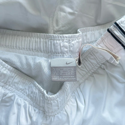 SUPER RARE 2000s Baggy Nike Trackpants White - (M)