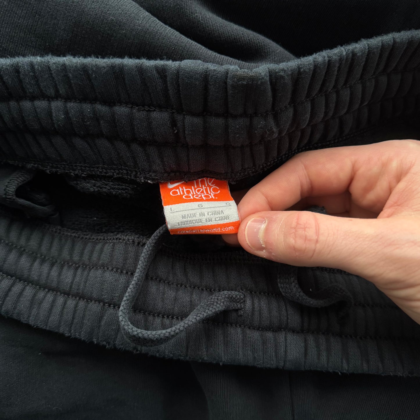 RARE 2000s Nike Open Leg Joggers Black - (L)