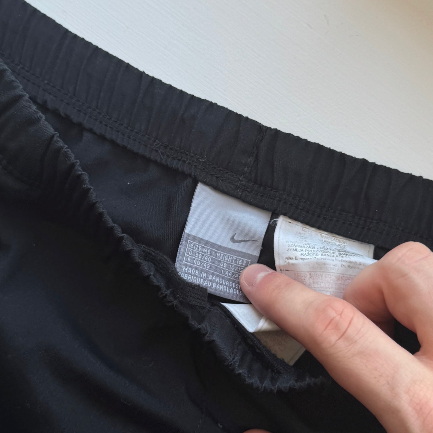 SUPER RARE 2000s Nike Trackpants Black - (S)