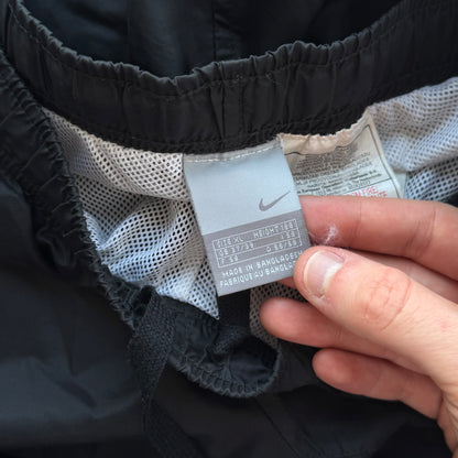 SUPER RARE 2000s Nike Trackpants Black - (XL)