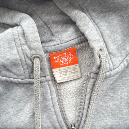RARE 2000s Nike Zip Hoodie Grey - (M)