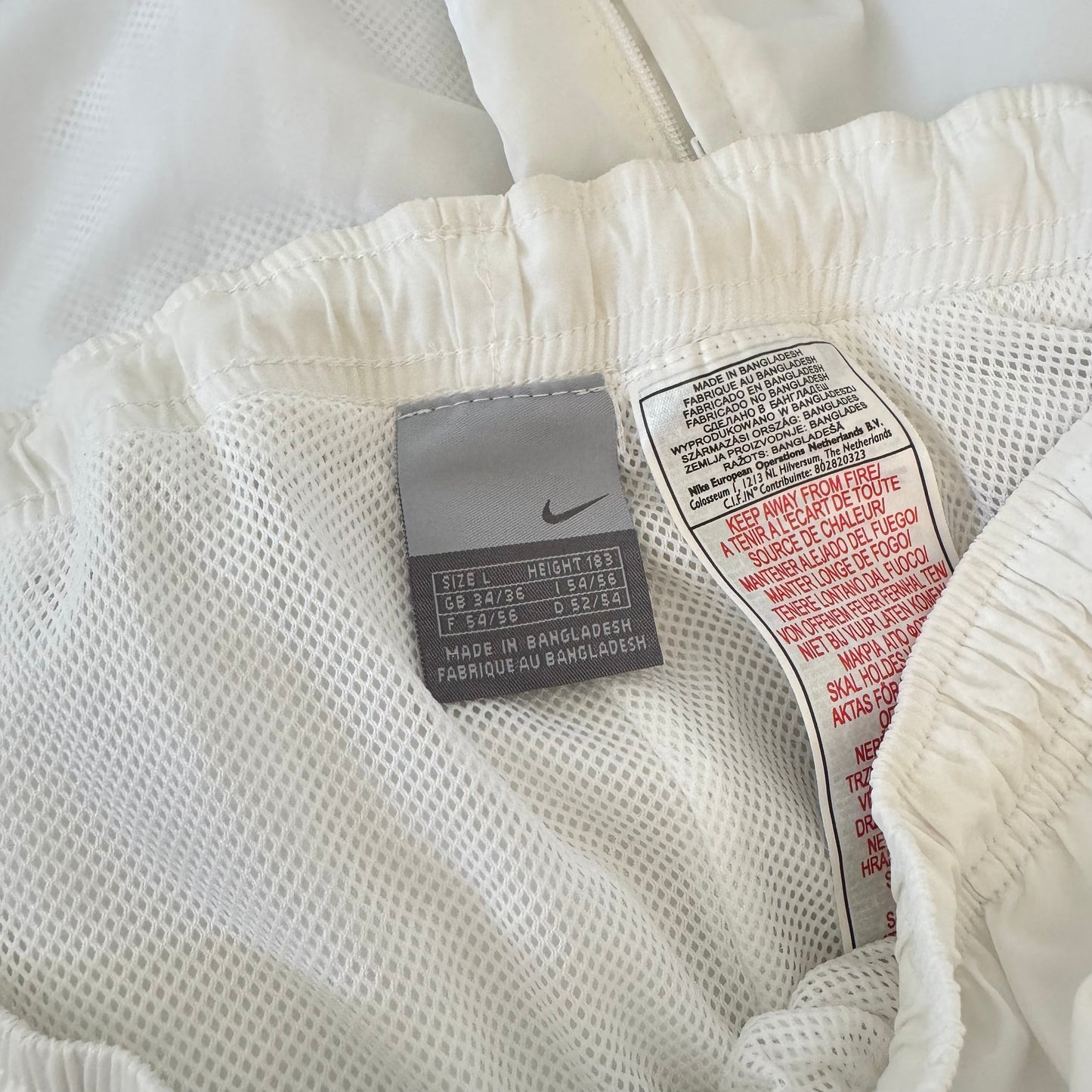 SUPER RARE 2000s Nike Trackpants White - (M)