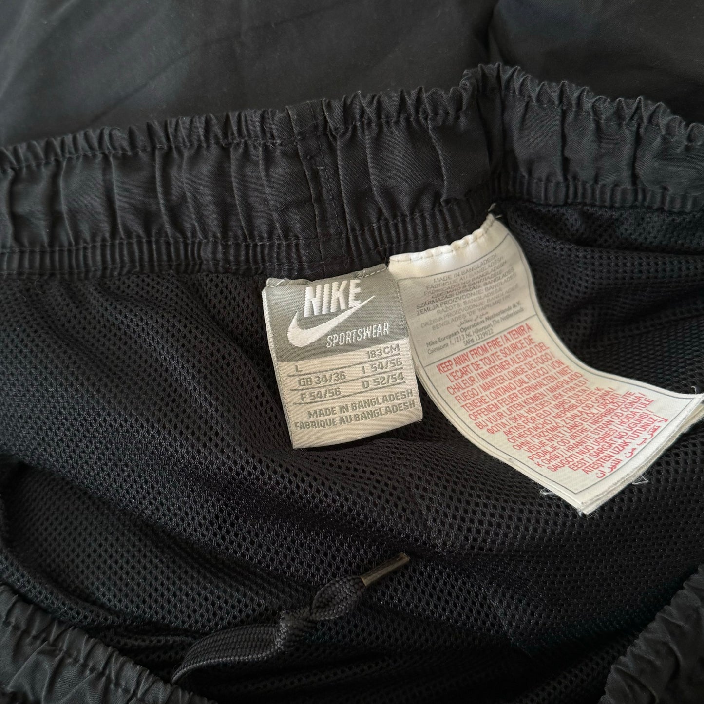 RARE 2000s Nike Trackpants Black - (L)