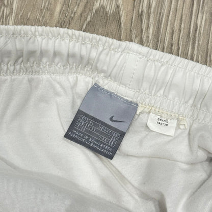 SUPER RARE 2000s Nike Trackpants White - (L)