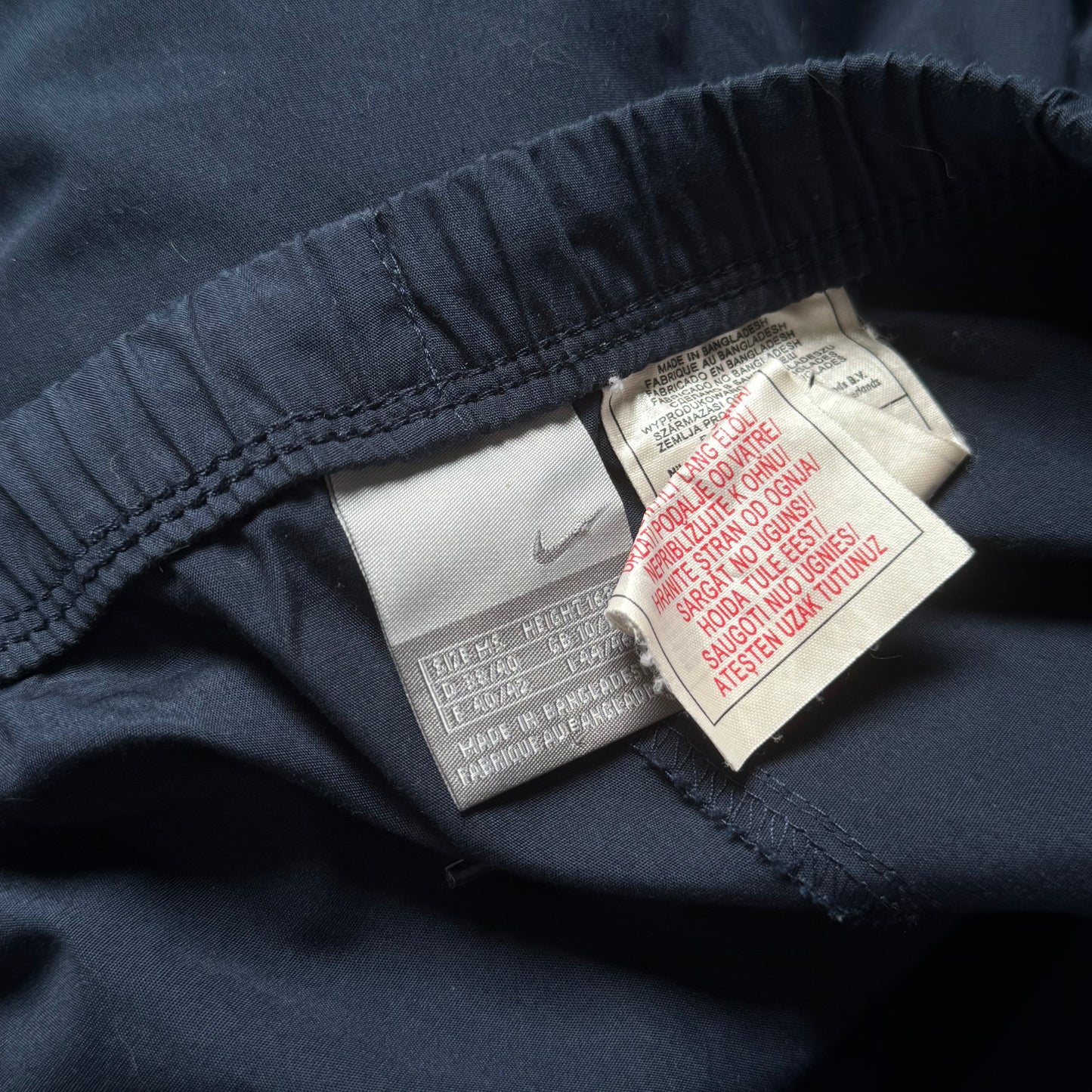 SUPER RARE 2000s Baggy Nike Trackpants Navy - (S)