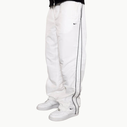 SUPER RARE 2000s Nike Trackpants White - (M)