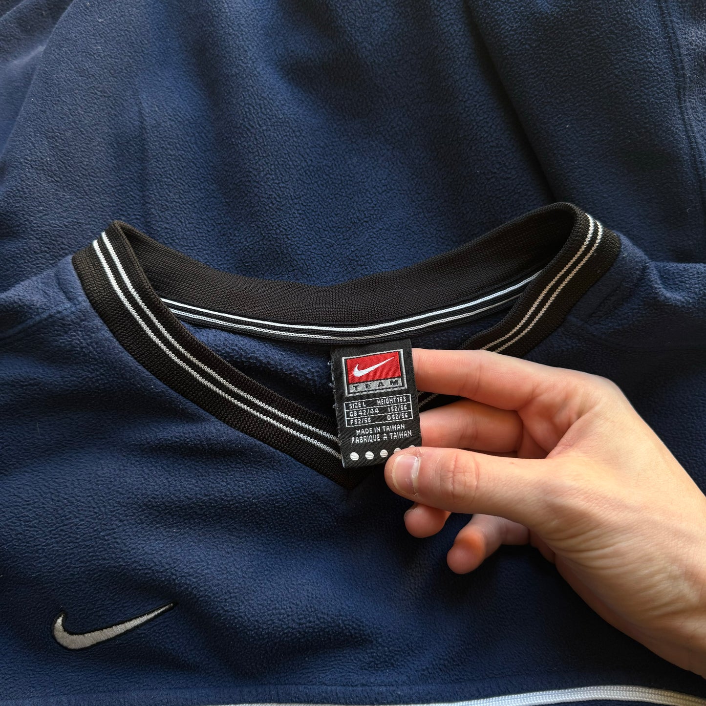 RARE 1990s Nike Fleece Navy - (L)