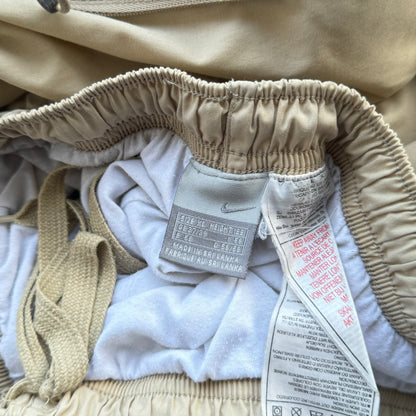 SUPER RARE 2000s Nike Trackpants Cream - (M)