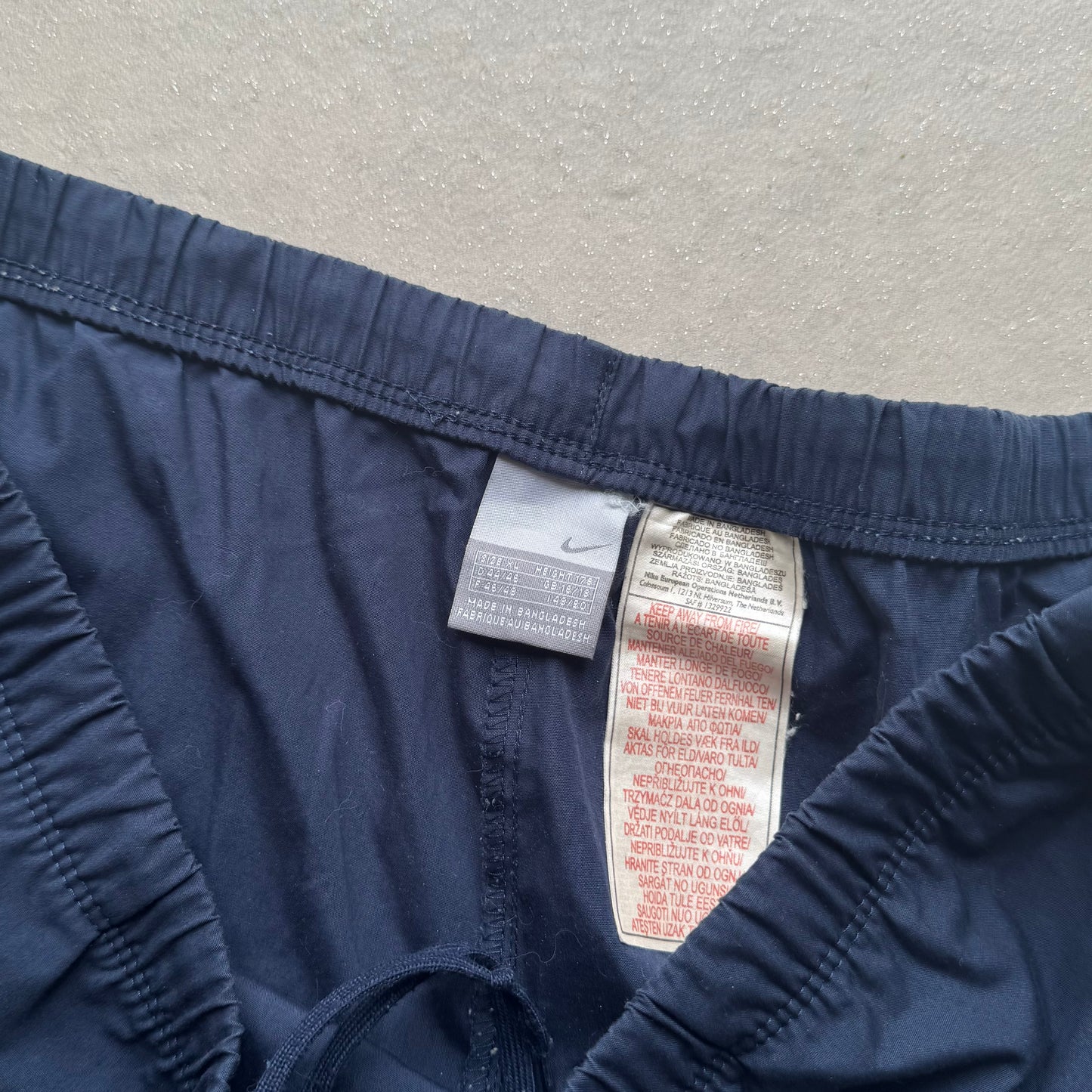 SUPER RARE 2000s Baggy Nike Trackpants Navy - (L)