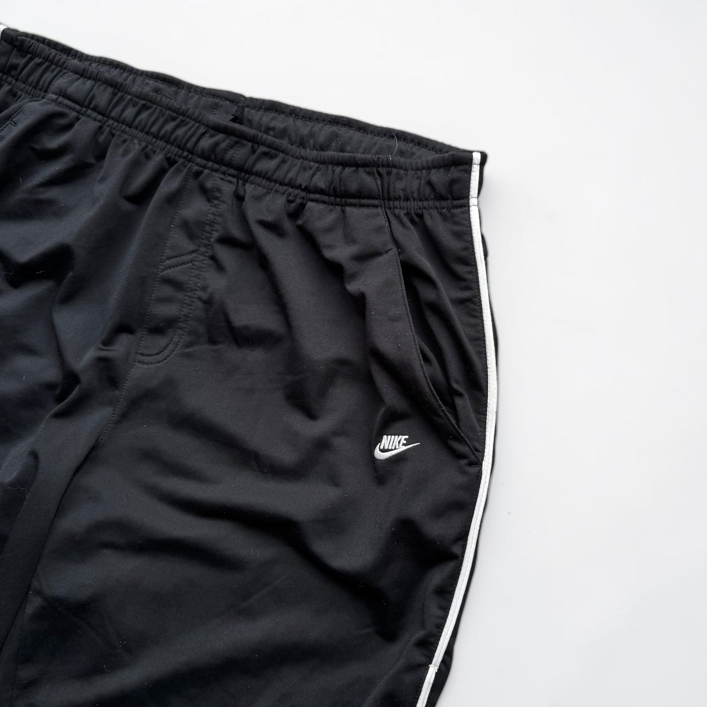 SUPER RARE 2000s Nike Trackpants Black - (M)