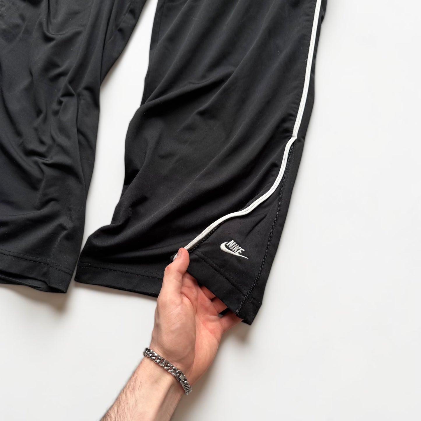 SUPER RARE 2000s Nike Trackpants Black - (M)