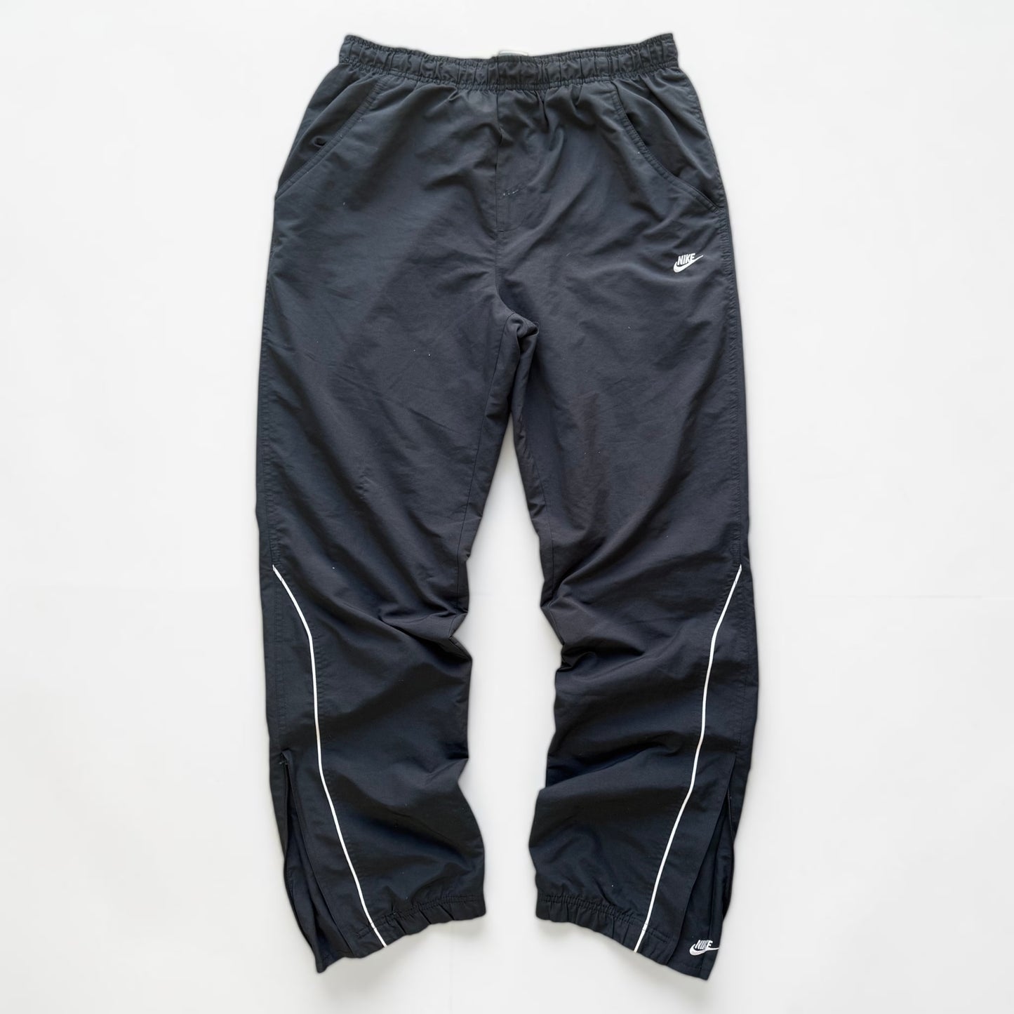 SUPER RARE 2000s Nike Trackpants Grey - (L)