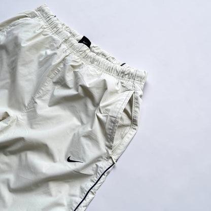 RARE 2000s Nike Trackpants Cream - (S)