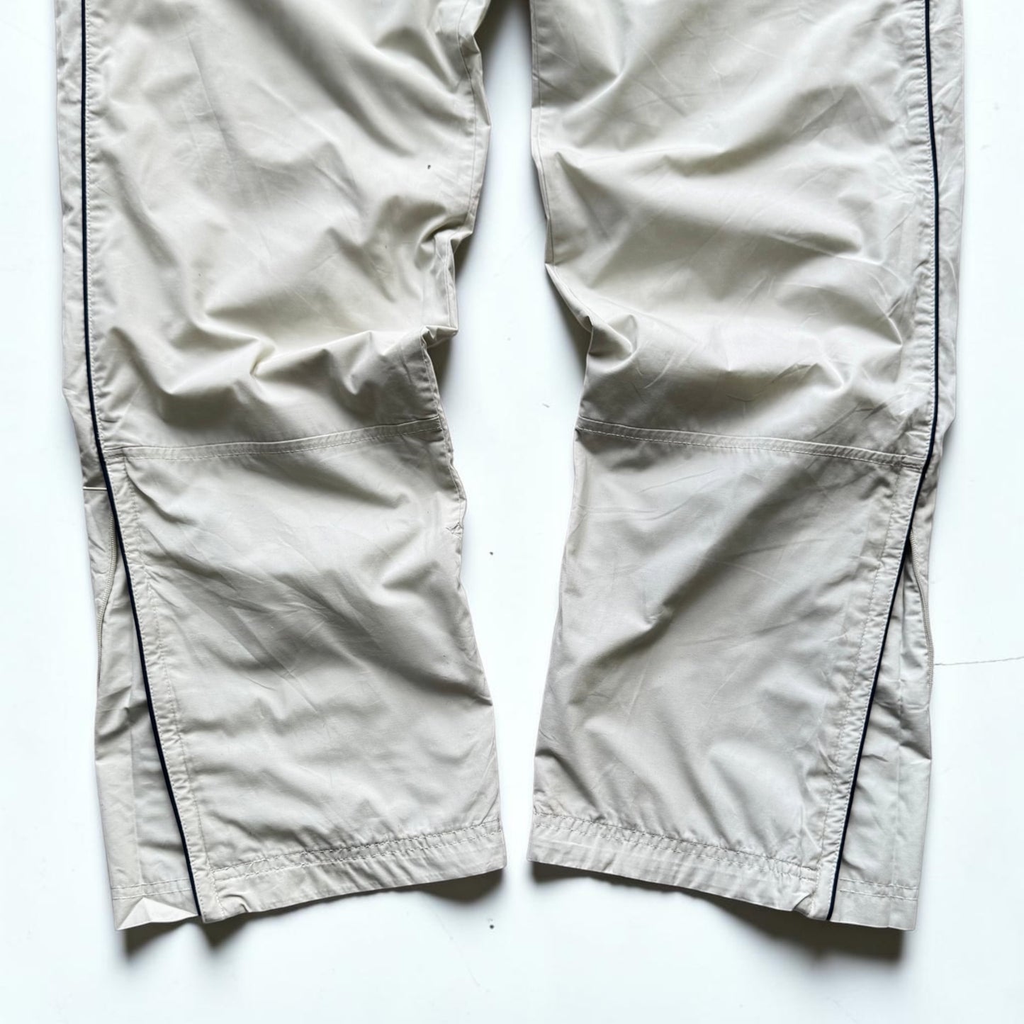 RARE 2000s Nike Trackpants Cream - (S)