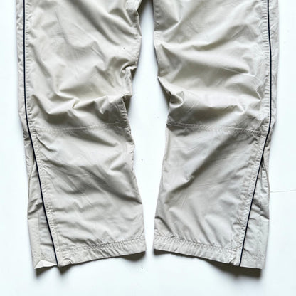 RARE 2000s Nike Trackpants Cream - (S)