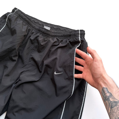 RARE 2000s Baggy Nike Trackpants Black - (L)