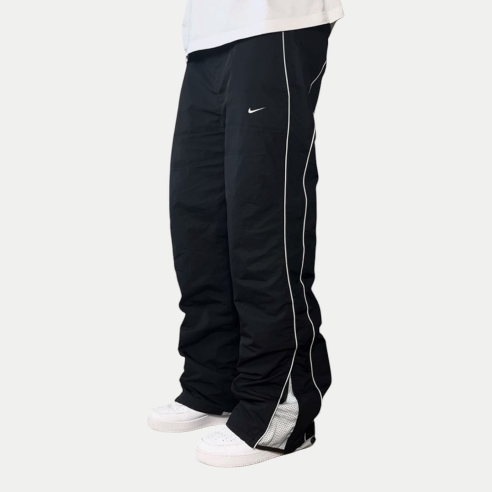 RARE 2000s Baggy Nike Trackpants Black - (L)