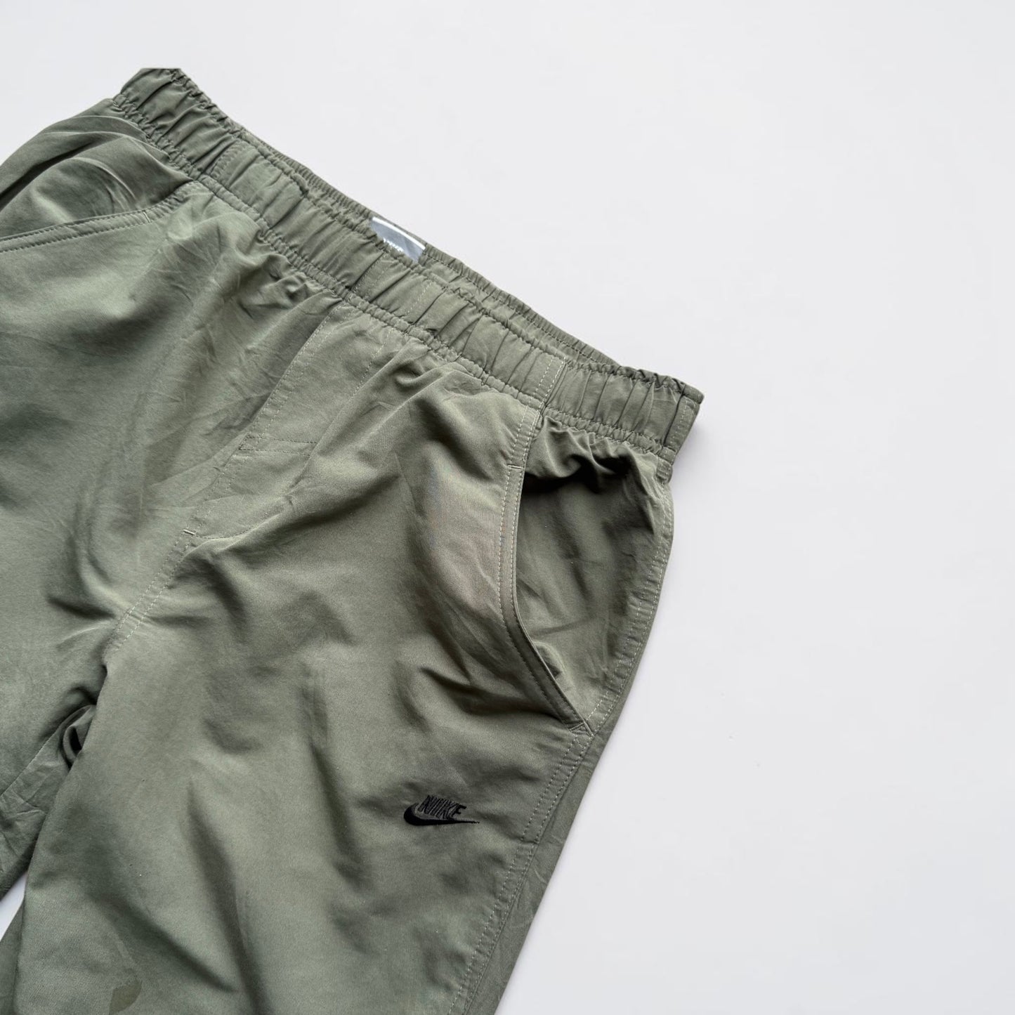 SUPER RARE 2000s Nike Trackpants Green - (S)