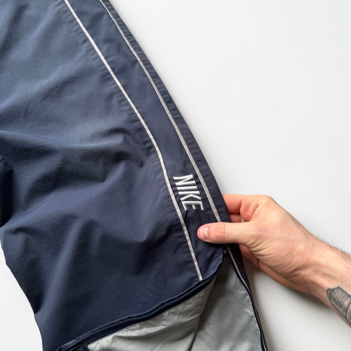 SUPER RARE 2000s Nike Trackpants Blue - (L)