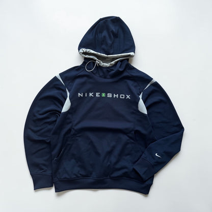 SUPER RARE 2000s Nike Shox Hoodie Navy - (M)