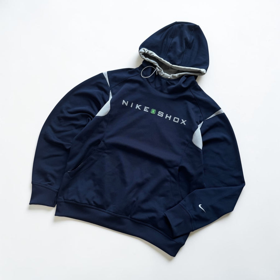 SUPER RARE 2000s Nike Shox Hoodie Navy - (M)