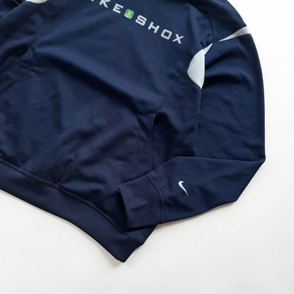 SUPER RARE 2000s Nike Shox Hoodie Navy - (M)