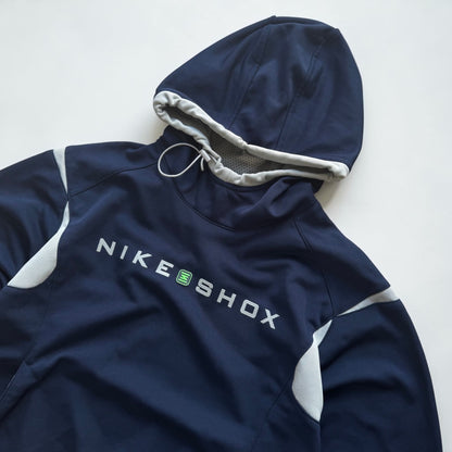 SUPER RARE 2000s Nike Shox Hoodie Navy - (M)