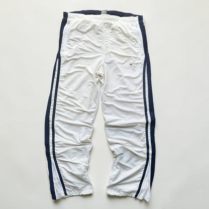 RARE 2000s Baggy Nike Trackpants White *PREMIUM* - (XL)