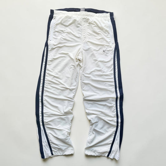RARE 2000s Baggy Nike Trackpants White *PREMIUM* - (XL)