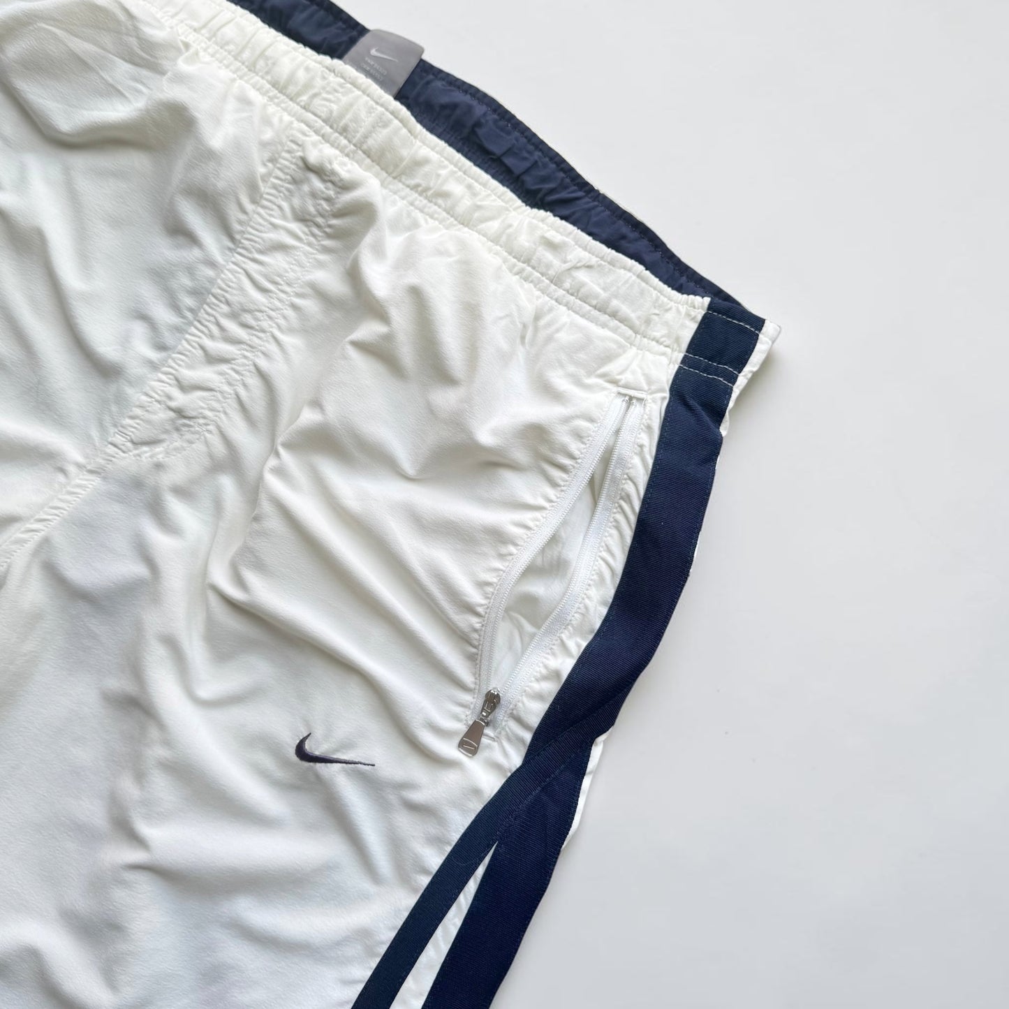 RARE 2000s Baggy Nike Trackpants White *PREMIUM* - (XL)