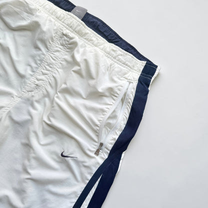 RARE 2000s Baggy Nike Trackpants White *PREMIUM* - (XL)