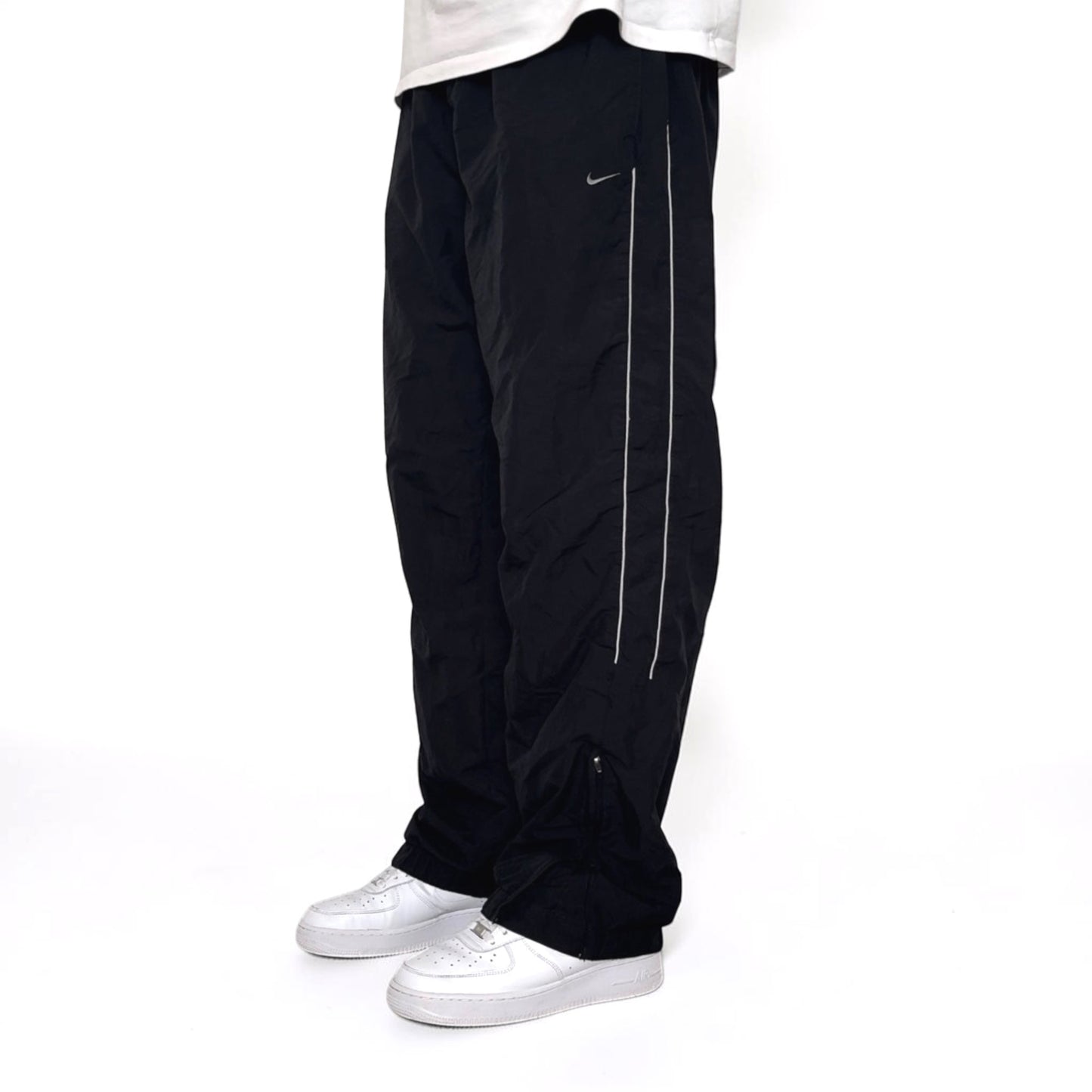 RARE 2000s Nike Trackpants Black - (M)