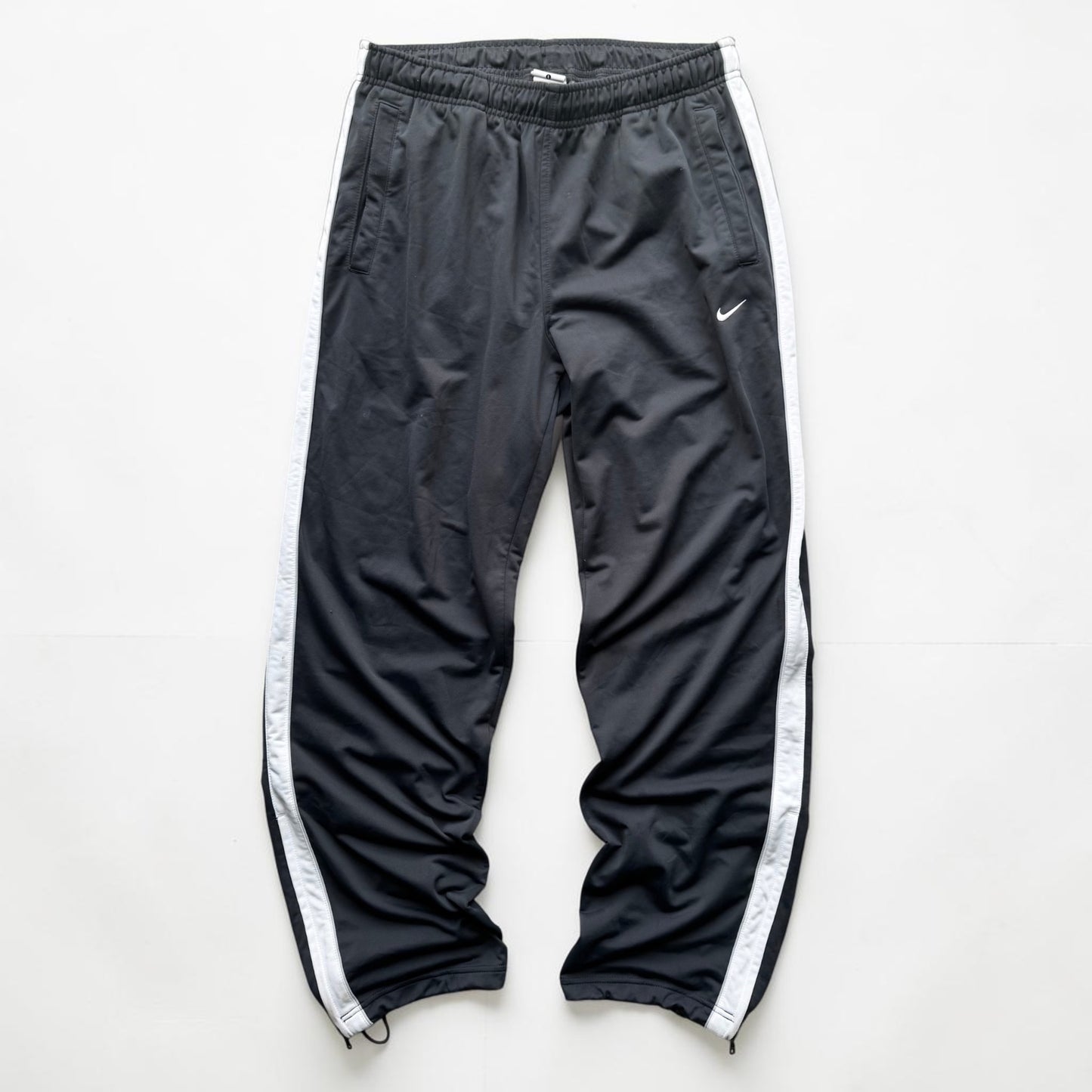 RARE 2000s Nike Trackpants Grey - (L)