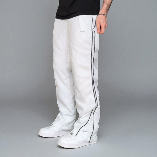 SUPER RARE 2000s Nike Trackpants White - (M)