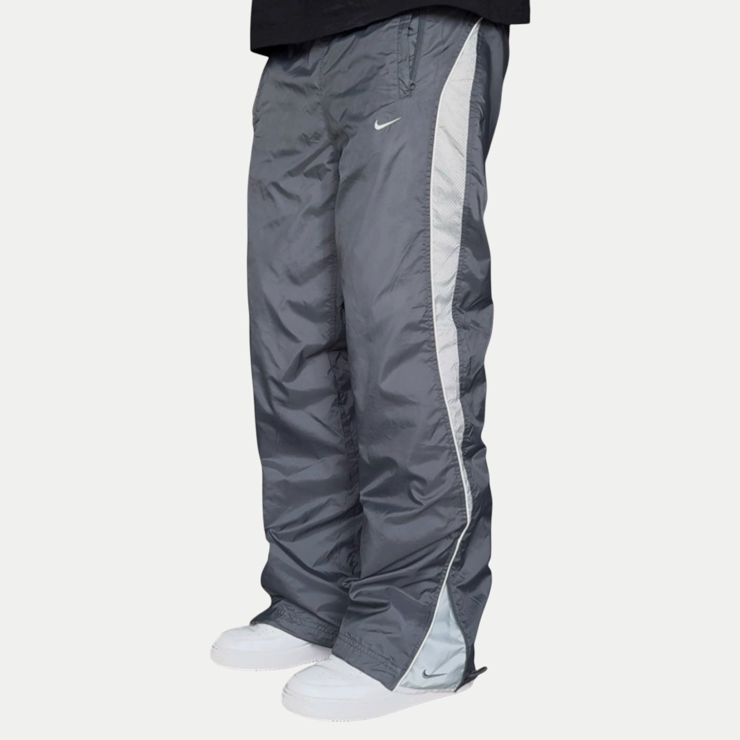 SUPER RARE 2000s Nike Trackpants Grey *PREMIUM* - (M)