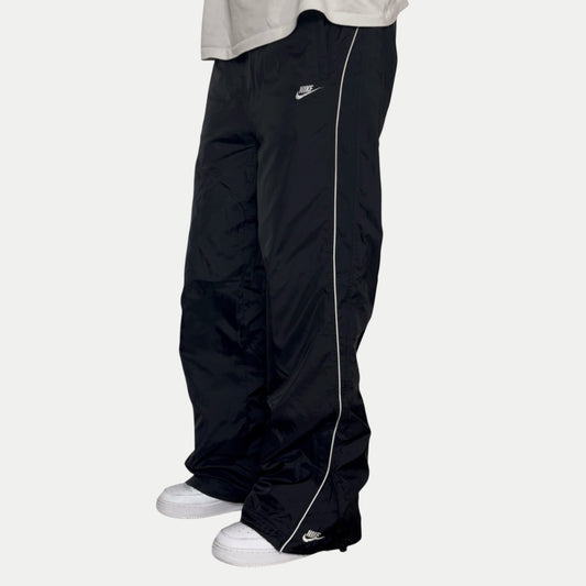 SUPER RARE 2000s Baggy Nike Trackpants Black - (L)