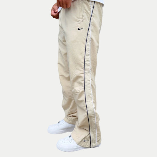 SUPER RARE 2000s Nike Trackpants Cream *PREMIUM* - (S)