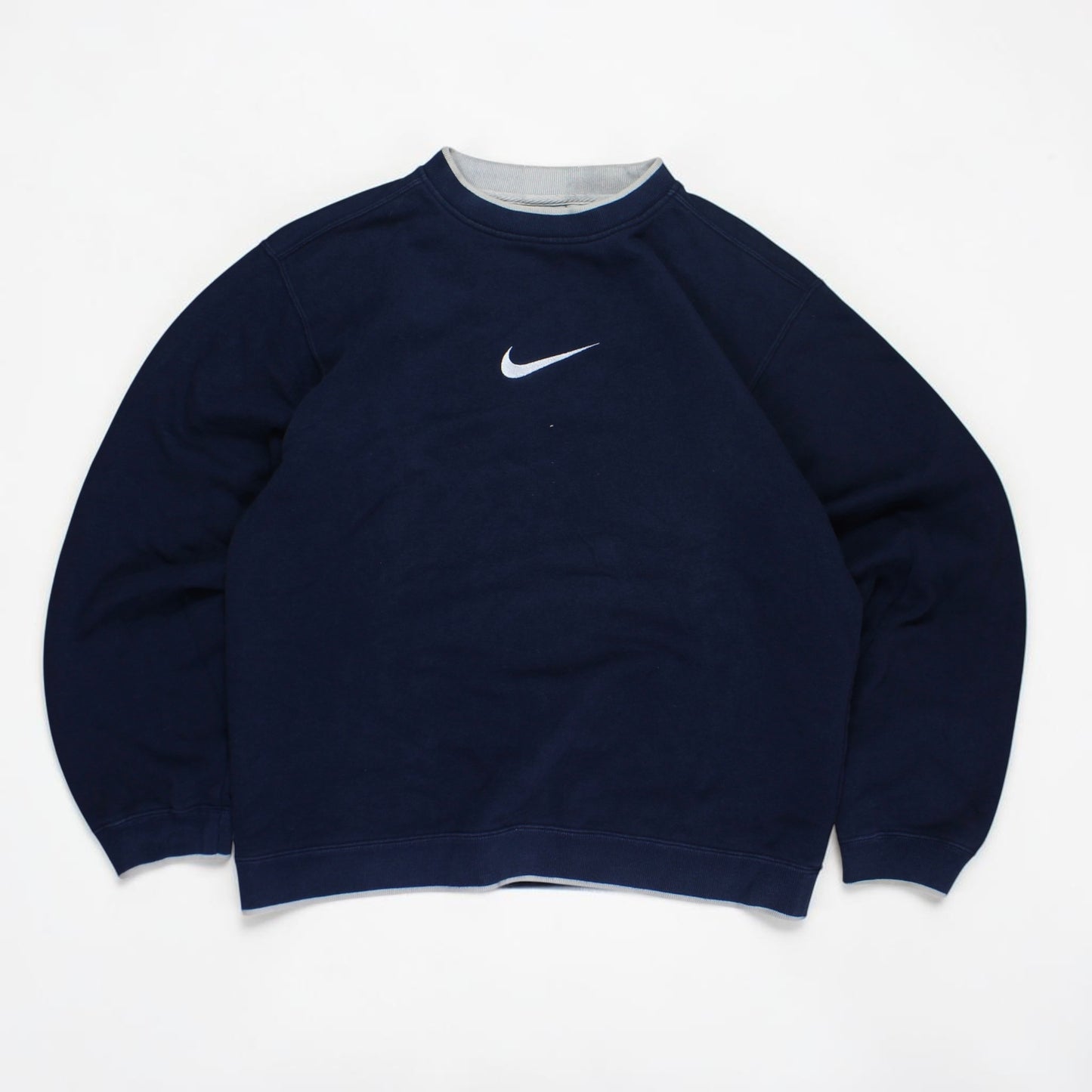 RARE 2000s Heavyweight Nike Sweatshirt Navy - (XL)