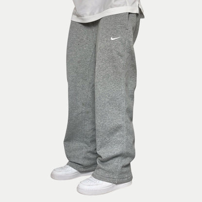 RARE Wide Leg Nike Joggers Grey - (L)