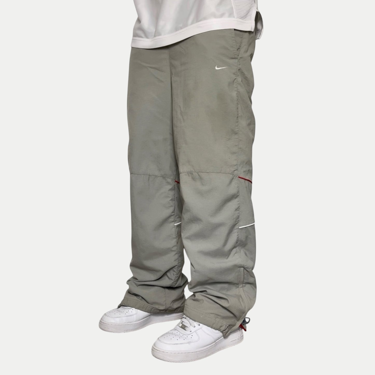 RARE 2000s Nike Trackpants Grey - (L)