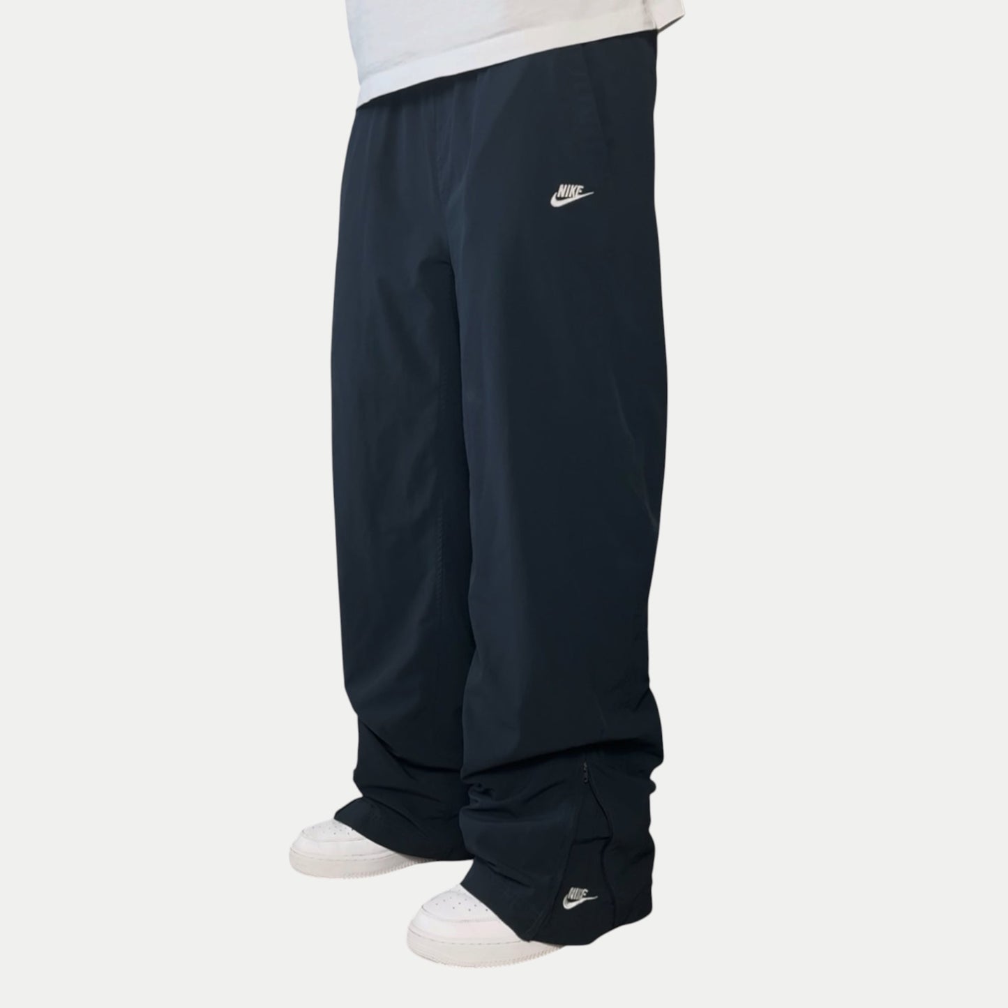 RARE 2000s Baggy Nike Trackpants Navy - (M)