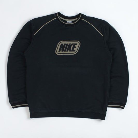 SELTENES Vintage 00er Nike Swoosh Sweatshirt Schwarz - (L)